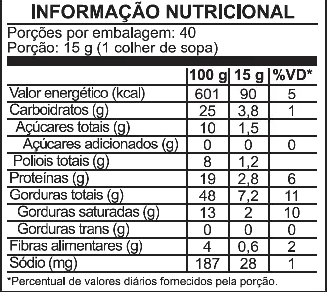 Pasta de amendoim sabor Beijinho 600g