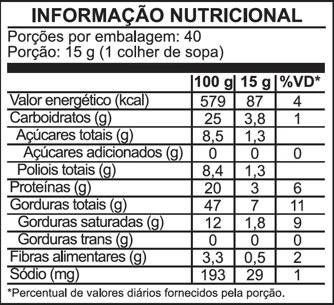 Pasta de amendoim sabor Leite em Pó 600g